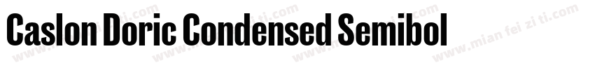 Caslon Doric Condensed Semibold Ita字体转换